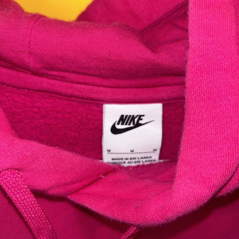 Nike Womens M Sportswear Club BB Pullover Hoodie Pink - Picture 3 of 5